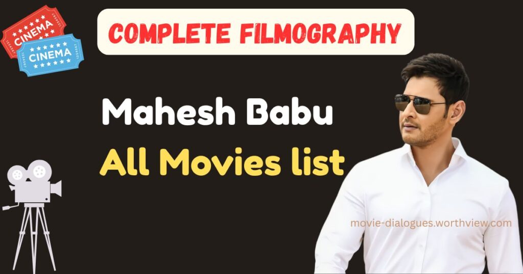 Mahesh Babu filmography